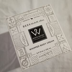 Beekman White Water Whipped Body Cream 8 oz NIB Sealed Goat MIlk USA Made